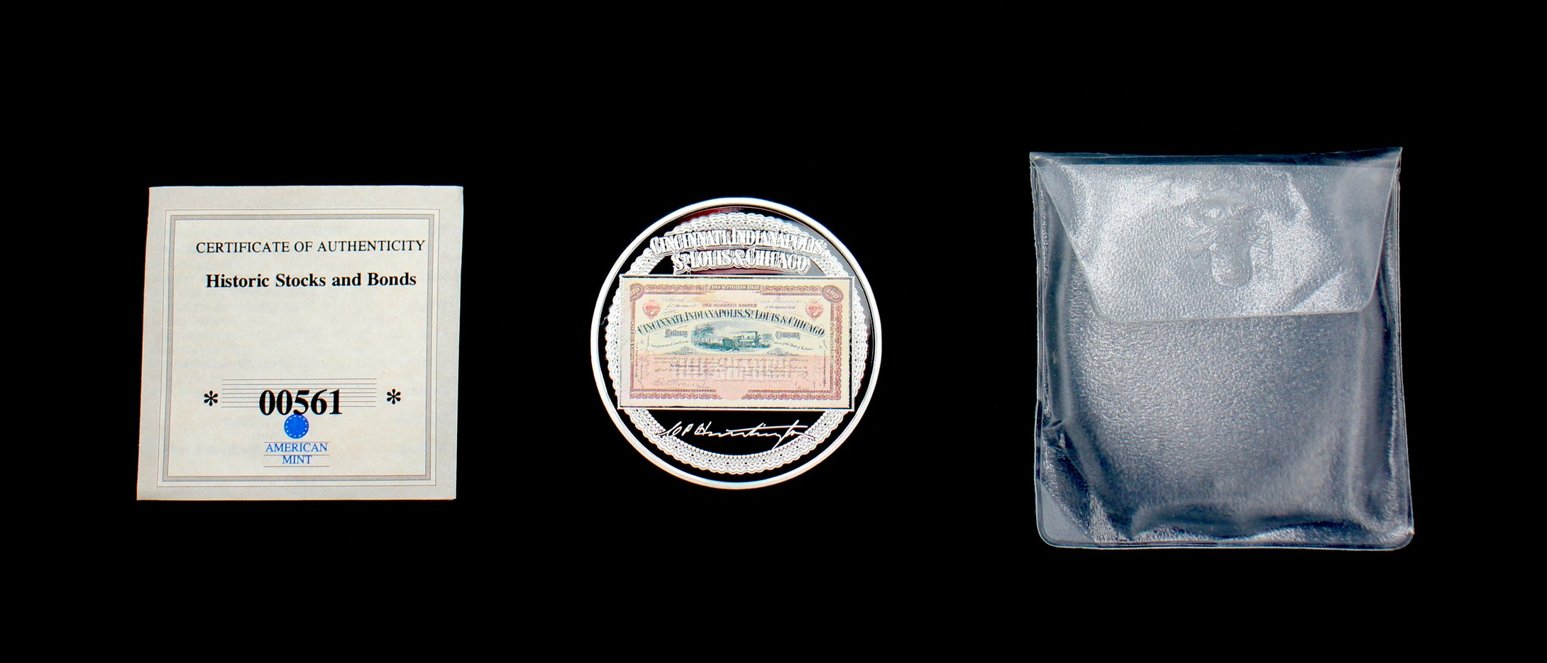American Mint - Cincinnati, Indianapolis, St. Louis & Chicago Railway Company - Limited Edition Coin