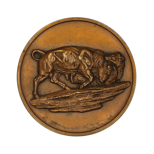 New York Stock Exchange Bull and Bear Bronze Medallion - Wall Street Treasures