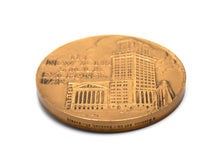 Load image into Gallery viewer, New York Stock Exchange Bull and Bear Bronze Medallion - Wall Street Treasures