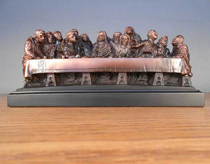 8" Last Supper Statue - Bronze Finished Sculpture - Wall Street Treasures